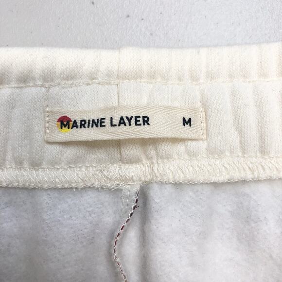 Marine Layer White Joggers with Multicolor Stripes - Picture 2 of 8